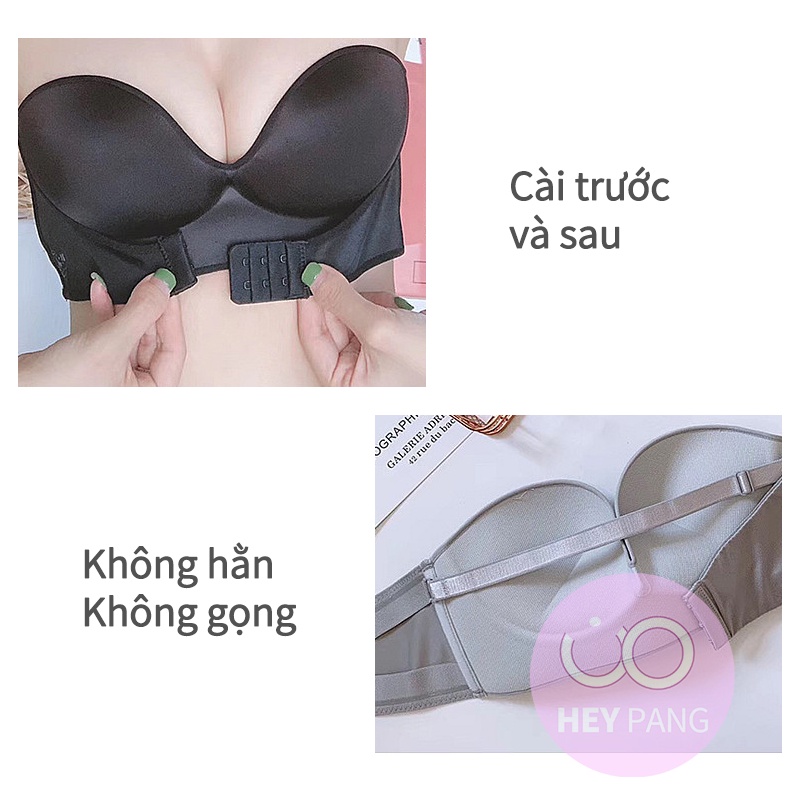 Áo lót nữ bra không dây quây ngực đúc su chống tụt sexy siêu hot HEYPANG VN015