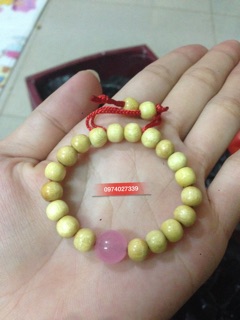 Vòng dâu trơn mix đá mệnh