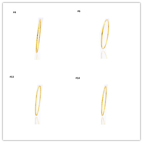 Vòng tay mạ vàng thiết kế đơn giản thời trang cho nữ