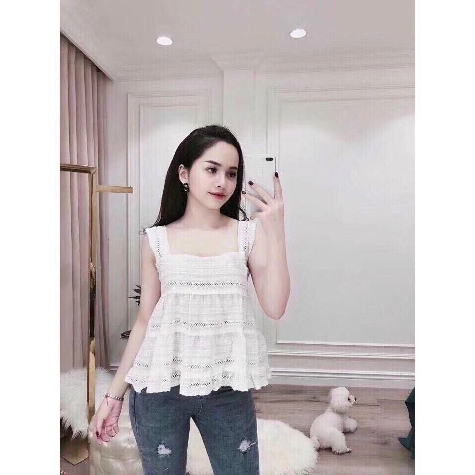 Áo đũi 2 dây ren cực xinh