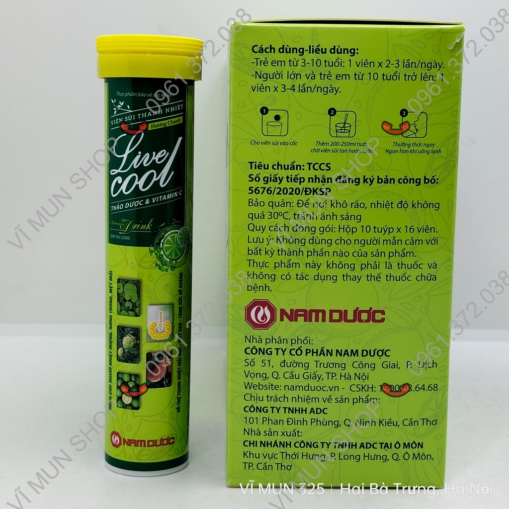 Viên sủi thanh nhiệt Live Cool