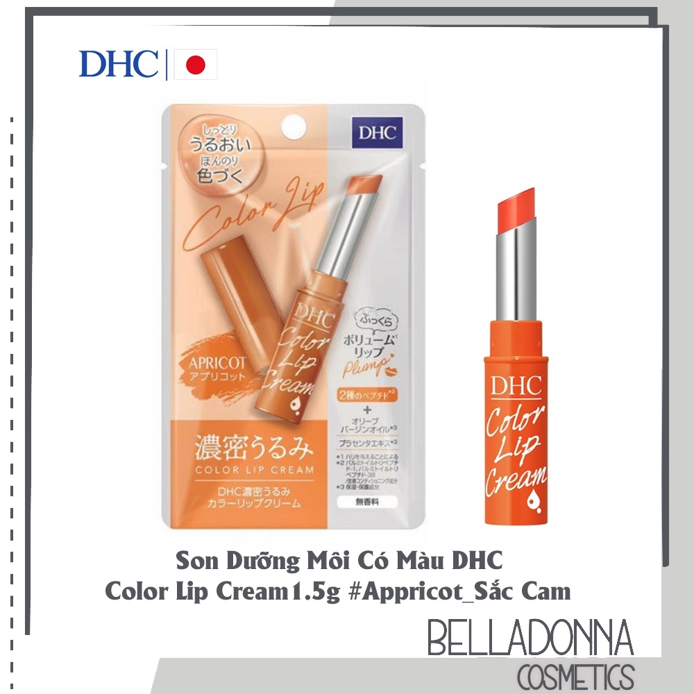 Son Dưỡng Môi Có Màu DHC Color Lip Cream1.5g #Appricot_Sắc Cam