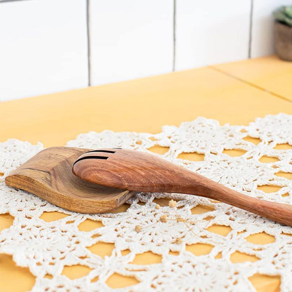 Giá Gác Muỗng Bằng Gỗ Bền Bỉ Sáng Tạo Cho Nhà Bếp