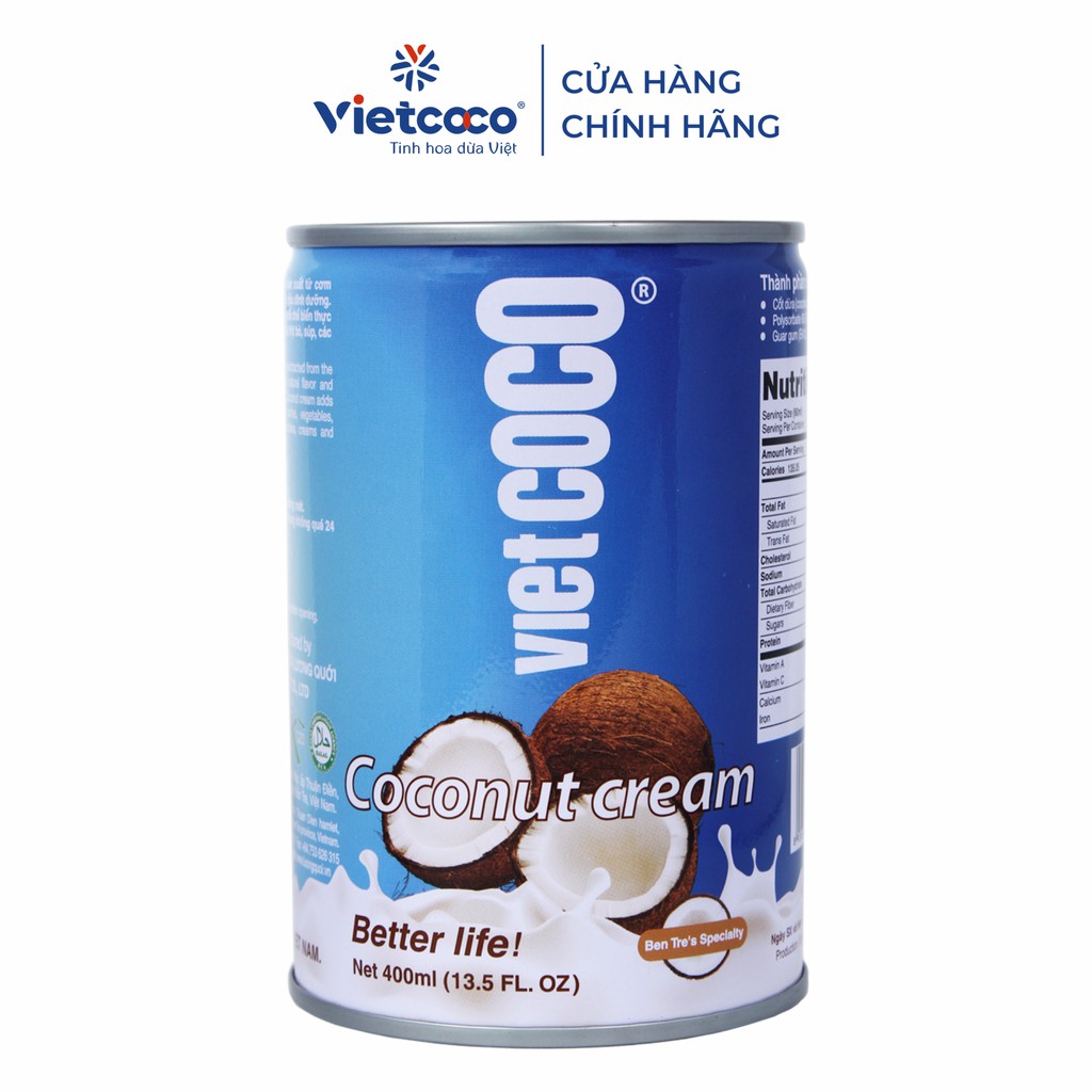 Nước cốt dừa đóng lon 400ml - 22%