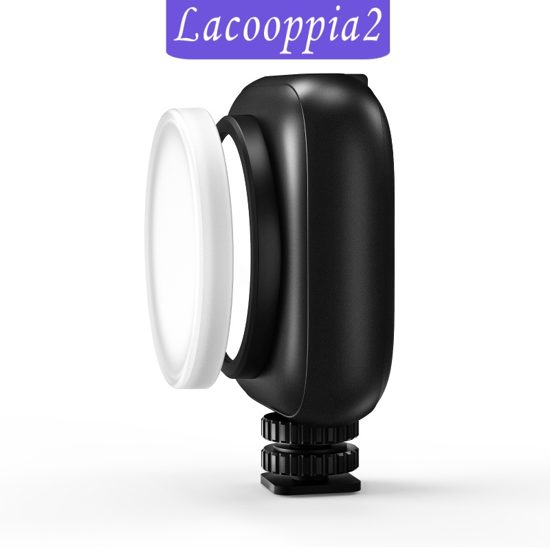 [LACOOPPIA2] Mini Soft Video Fill Light Rechargeable for Vlog Selfie Girl SLR 36LED Black