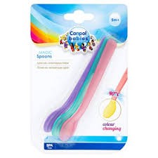 Bộ thìa đổi màu 3 chiếc Canpol Babies,