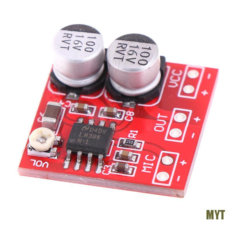 Bảng Mạch Khuếch Đại Âm Thanh Micro Dc 5v-12v Lm386 200 Lm Chất Lượng Cao