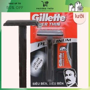 Dụng cụ dao cạo râu Gillette + 1 lưỡi lam màu đen siêu rẻ giá tốt