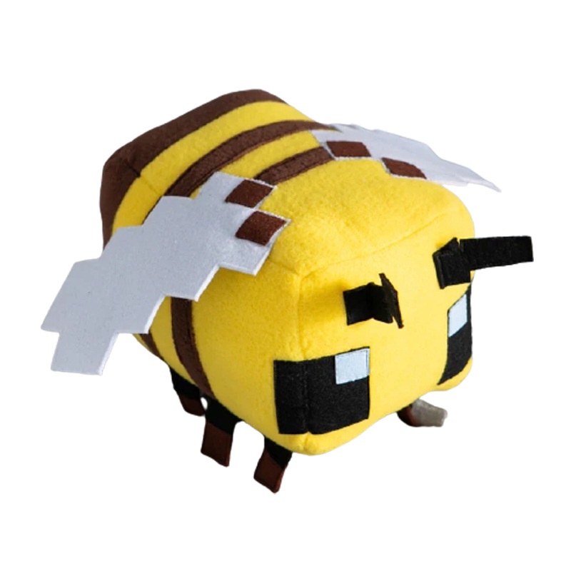 Đồ chơi nhồi bông hình chú ong màu vàng trong Minecraft