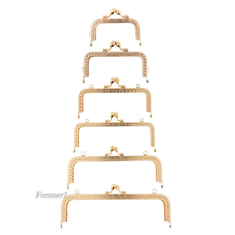 1 Khung Kẹp Kim Loại Hình Vuông 8.5cm Cho Túi Xách