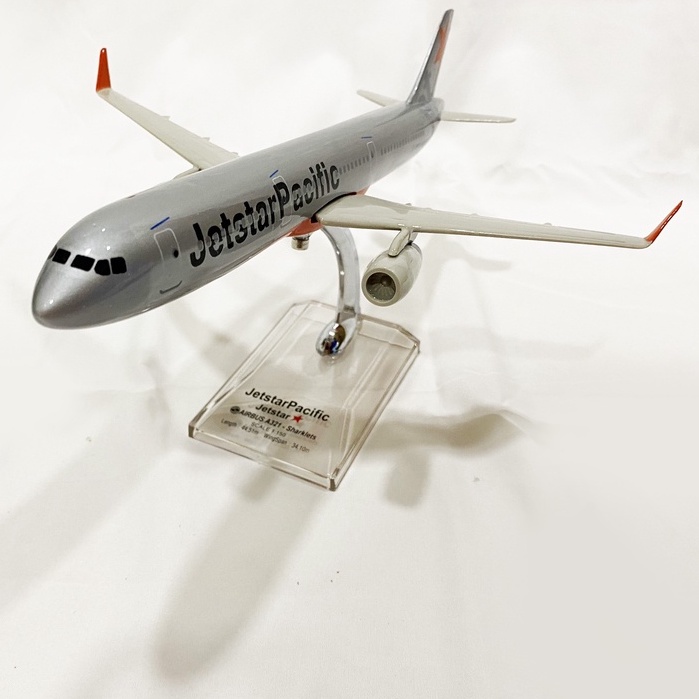 Mô hình máy bay Jetstar 30cm, Máy Bay Kim Loại A321 Sơn Theo Tiêu Chuẩn Các Hãng Hàng Không, Mô Hình Decor