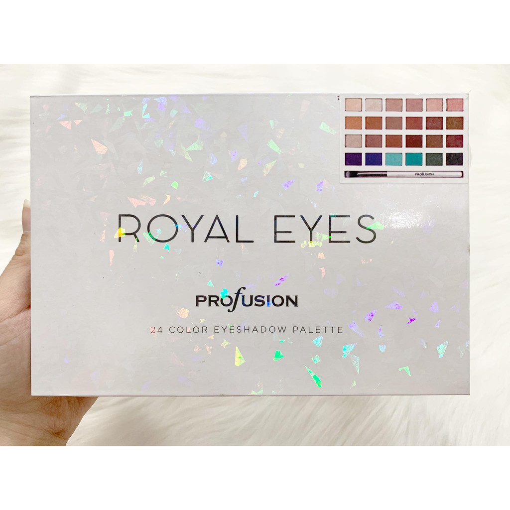 Profusion - Bảng Phấn Mắt 24 Ô Tone Nâu, Xanh Lạnh Royal Eyes 24g