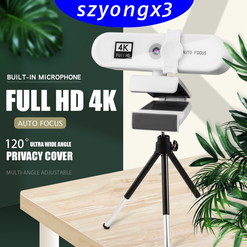 Webcam 1080p 2k 4k Full Hd Usb Tự Động Lấy Nét Với Vỏ Bọc Có Thể Xoay Và Gậy Ba Chân | BigBuy360 - bigbuy360.vn