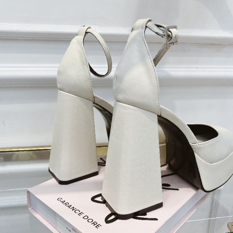 Sandal Zara Đế Đúp 12p Trắng Da Mềm Êm Fullbox Cao Cấp