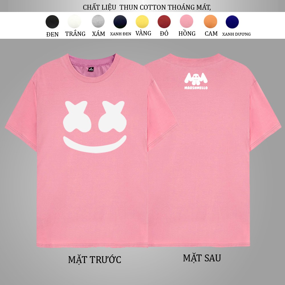 ÁO THUN NAM Marshmelloo TAY NGẮN CỔ TRÒN FORM RỘNG