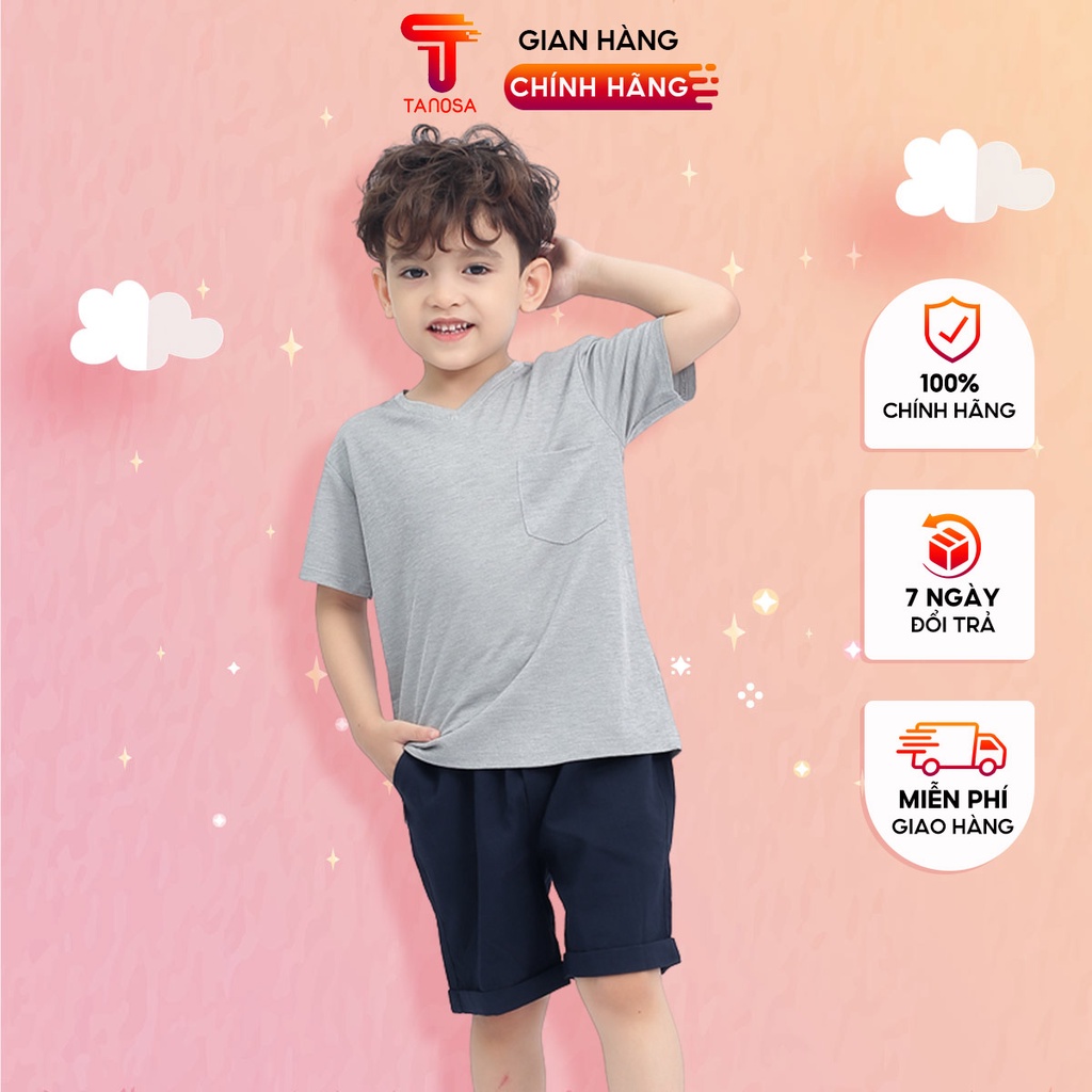 Quần short đũi bé trai TANOSA phong cách Hàn Quốc cho bé 1-5 tuổi