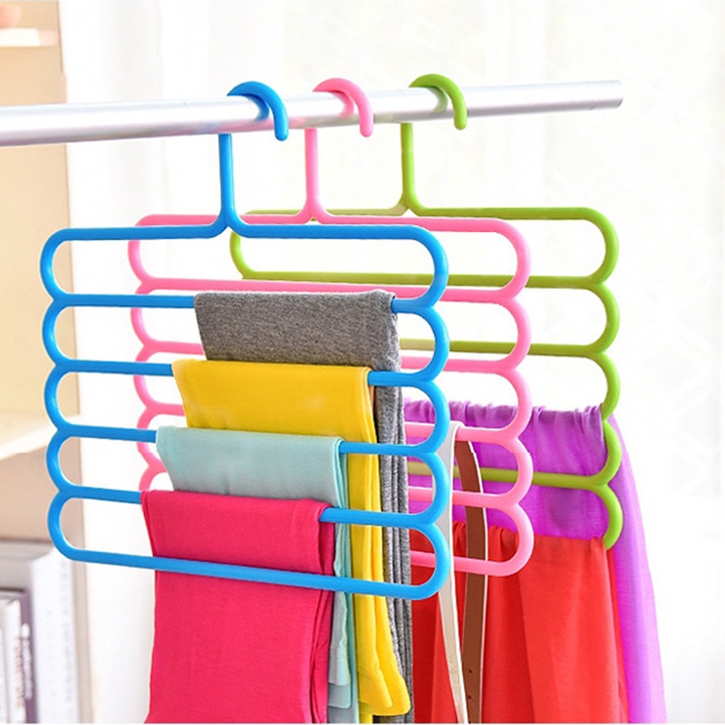 Móc Treo Quần Áo Ba Tầng Tiết Kiệm Không Gian