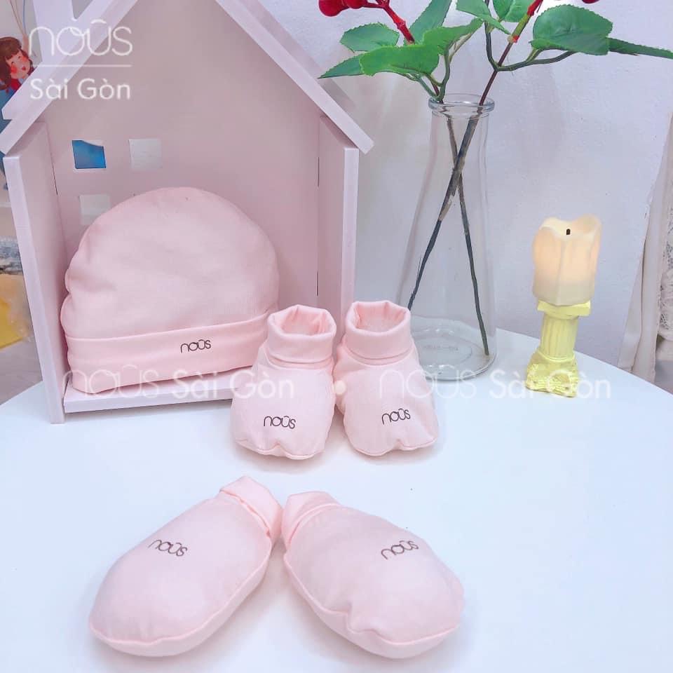 NOUS Set mũ bao tay bao chân sơ sinh Set phụ kiện sơ sinh