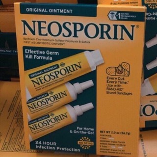 Set 3 tuýp Kem mỡ liền sẹo Neosporin Original Ointment