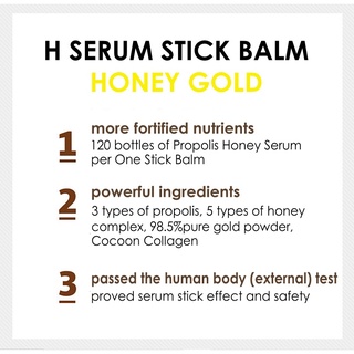[CHOSUNGAH] H SERUM STICK BALM(MẬT ONG VÀNG / HONEY PROTEIN) 10g