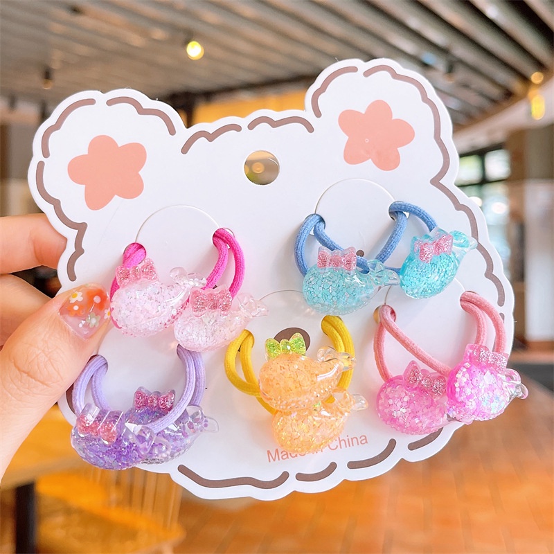 Sét 5 cặp dây cột tóc cho bé siêu đang yêu