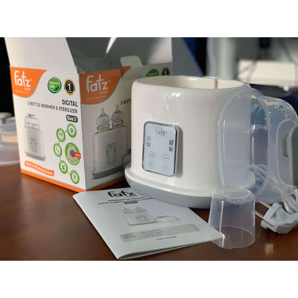 Máy hâm sữa tiệt trùng 2 bình điện tử Fatz Baby Duo2 FB3223SL