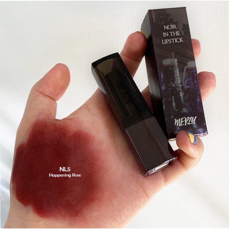 NOIRSON THỎI MERZY MATTE LIPSTICK VỎ ĐEN