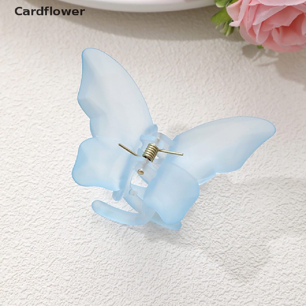 &lt; Cardflower &gt; Kẹp Tóc Hình Bướm Màu Nhuộm Gradient Ngọt Ngào Cho Nữ