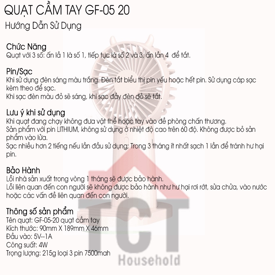 Quạt Mini Cầm Tay | Quạt Tích Điện Pin 7500 mAh Dung Lượng Lớn, Pin Khủng MỚI NHẤT 2021