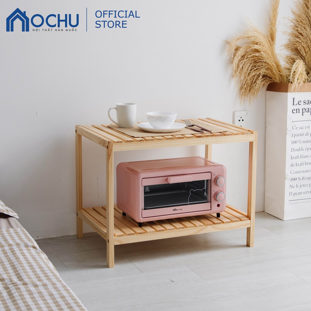 Kệ gỗ đa năng OCHU Đựng lò vi sóng Tủ đồ thông minh nhà bếp OVEN 2F Nội thất lắp ráp decor