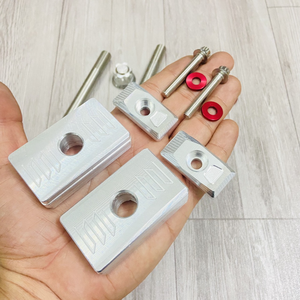 Pát tăng sên cao cấp, bát kéo sên gắn xe FUTURE LED, FUTURE 125 NHÔM CNC nguyên khối kèm 2 ốc SALAYA và 2 tán 6ly