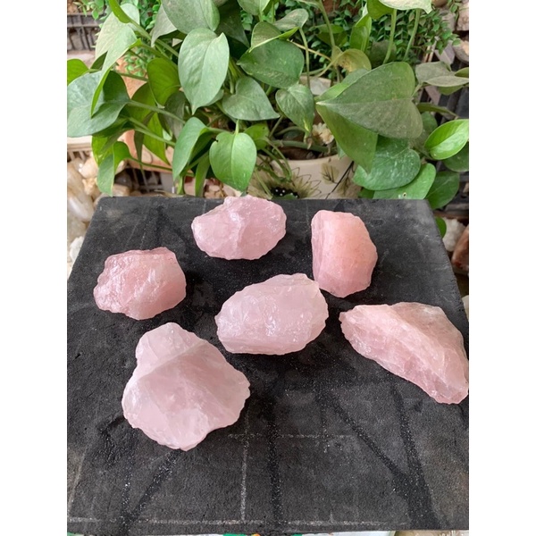 1000gr Raw Rose Quartz Stone Crystal Đá Thô hồng