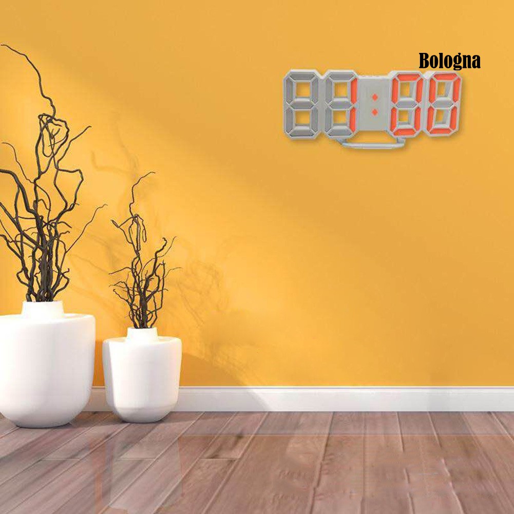 Đồng Hồ Led Điện Tử Treo Tường 12 / 24 Giờ 3d