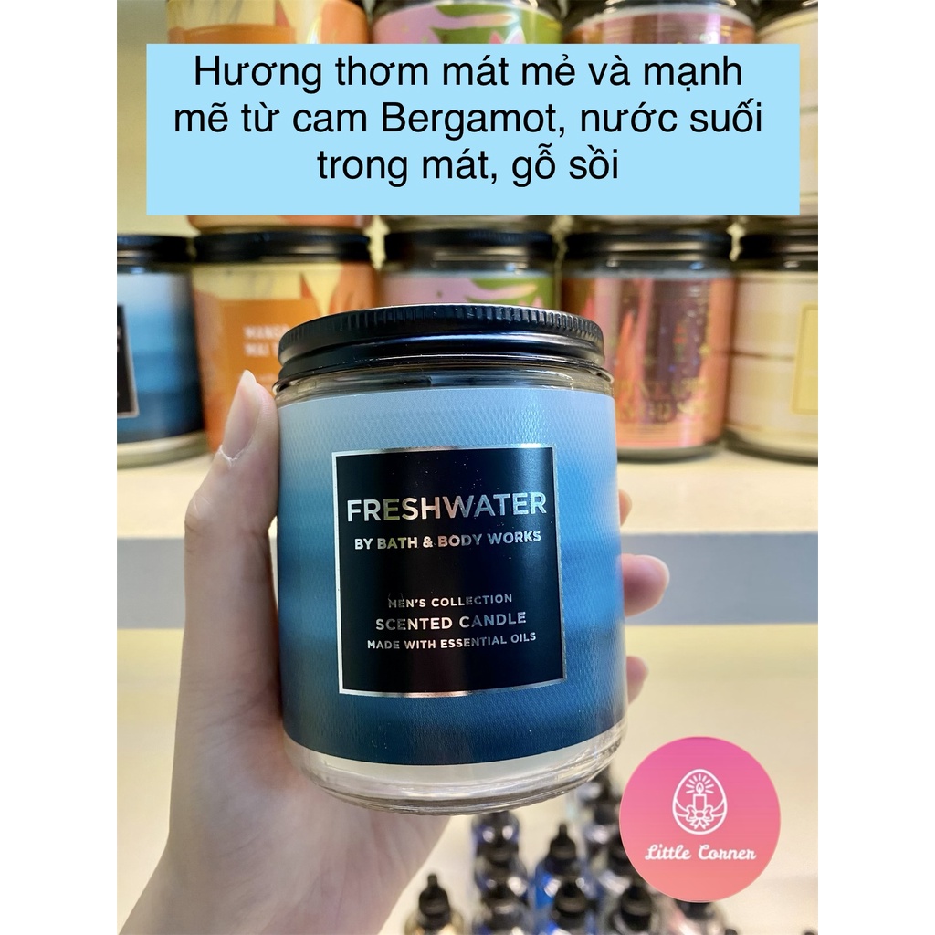 Nến thơm 1 bấc BATH AND BODY WORKS 198g - Tone nước hoa