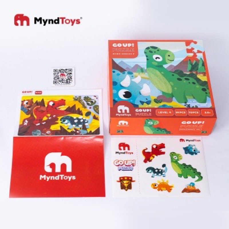 Đồ Chơi Xếp Hình Myndtoys Go Up! Puzzle Level 3 4 5 Dành Cho Các Bé Trên 3 Tuổi (Nhiều Chủ Đề)