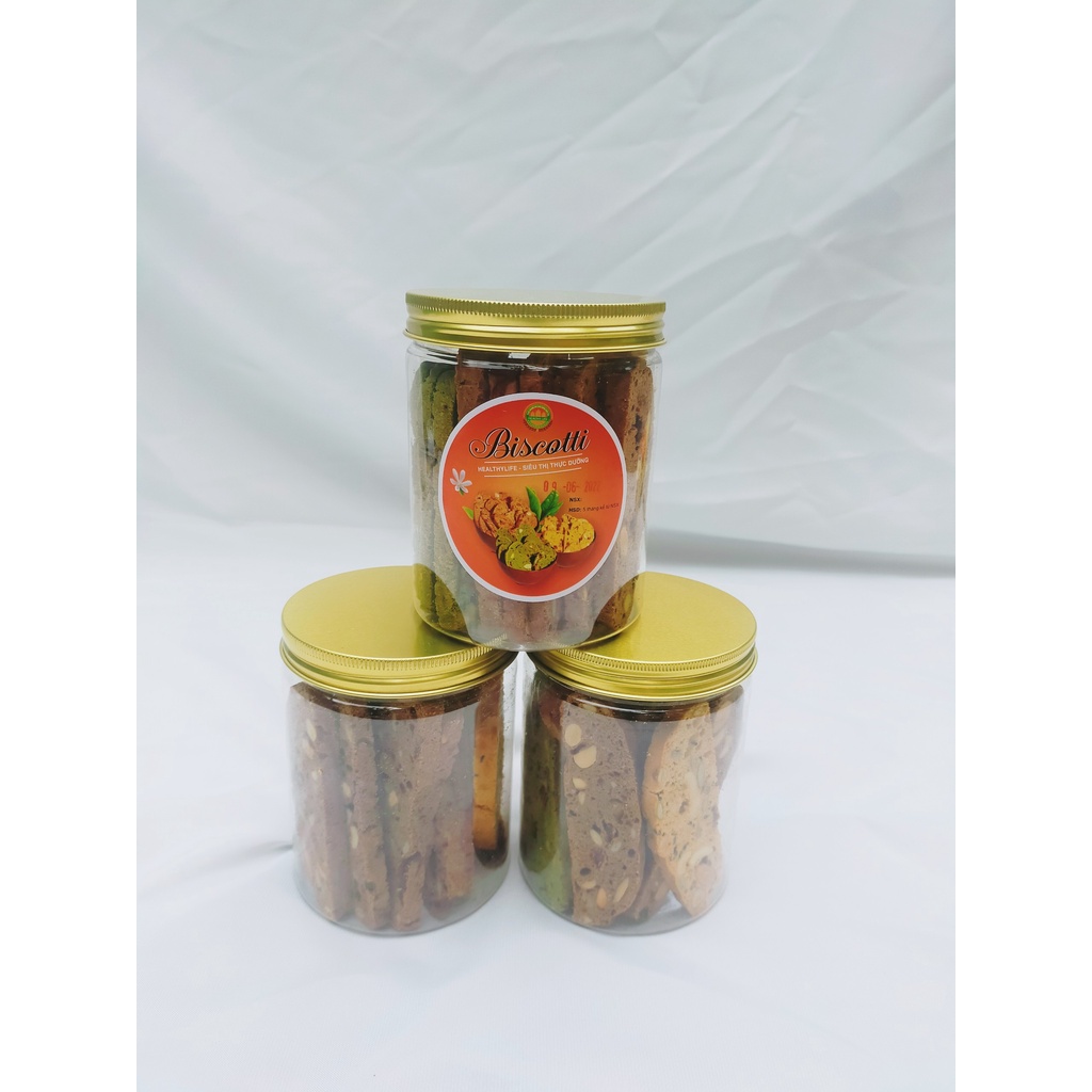 Bánh biscotti ăn kiêng KHÔNG ĐƯỜNG 250g dành cho người giảm cân, tiểu đường,...