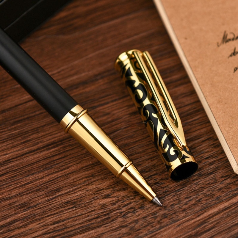 Bút Bi Mực Đen Bằng Kim Loại Sang Trọng Cho Văn Phòng