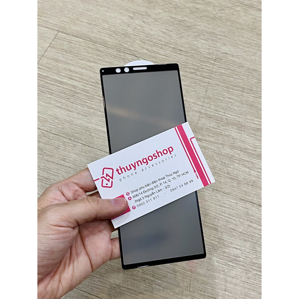 Kính cường lực chống nhìn trộm full màn Sony Xperia 1 III - Xperia 1 Mark II - Xperia 1 - Xperia 10 III - Xperia 5 III