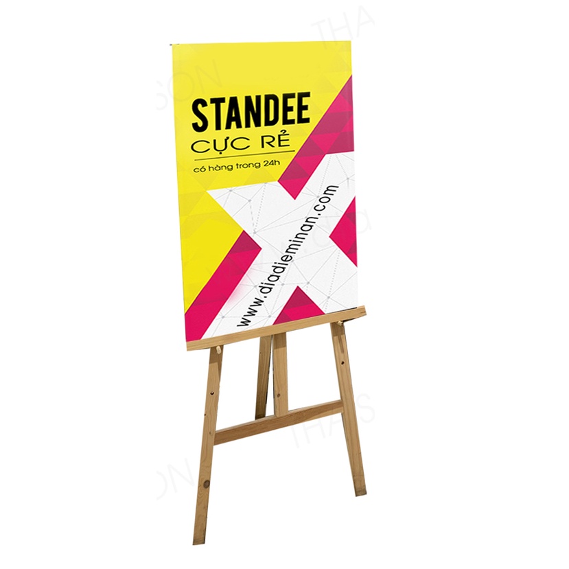 Standee gỗ - Giá tranh