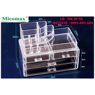 Kệ đựng son và mỹ phẩm mica