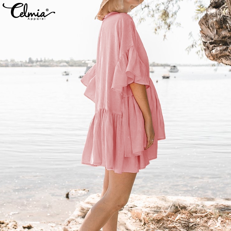 Váy Mini Celmia Phối Bèo Lớn Phong Cách Ngọt Ngào Trẻ Trung Thời Trang Dành Cho Nữ | BigBuy360 - bigbuy360.vn