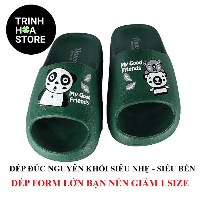 Dép nam nữ big size , bánh mì hình gấu trúc  siêu nhẹ , siêu bền , xu hướng thời trang năm 2022 - Hàng VNXK - TH097-4