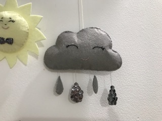 (VẢI NỈ) (ĐỒ CHƠI) Bảng tên trang trí phòng.