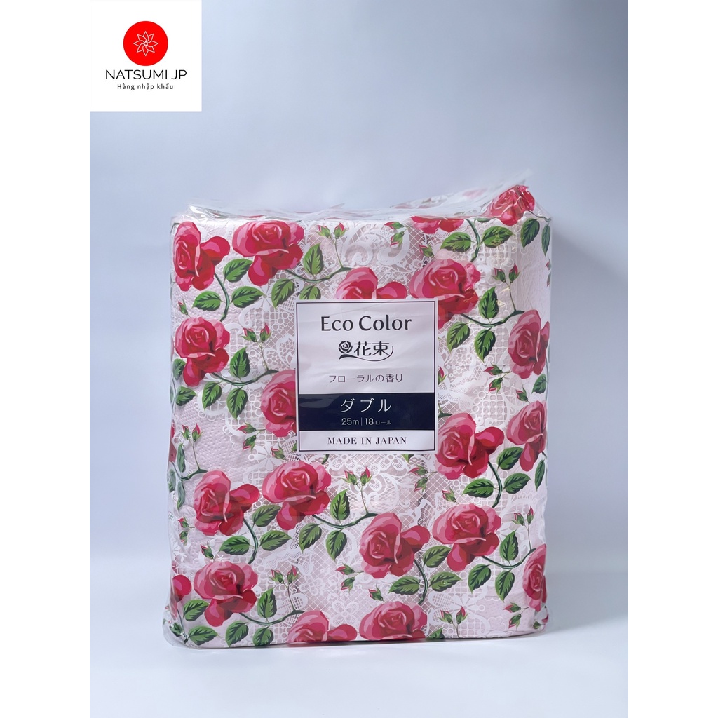 Giấy vệ sinh Eco Color 18 cuộn Nhật Bản, giấy vệ sinh tiện dụng