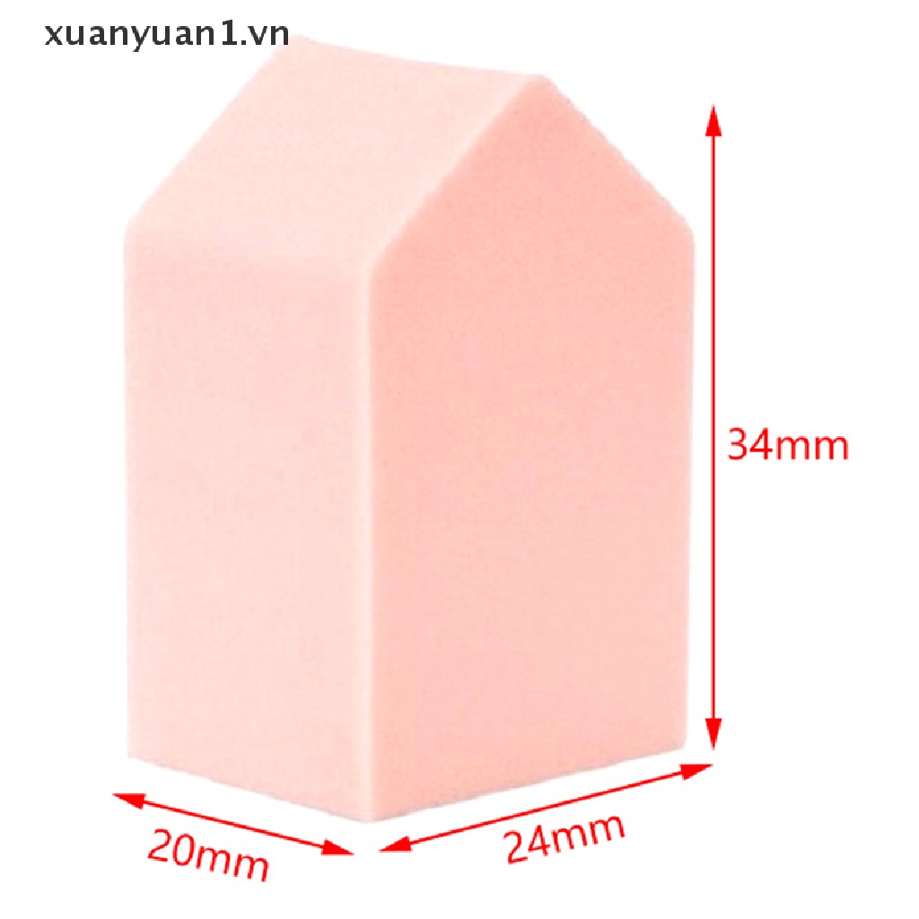 Set 6 Mút Trang Điểm Hình Ngôi Nhà Tiện Dụng