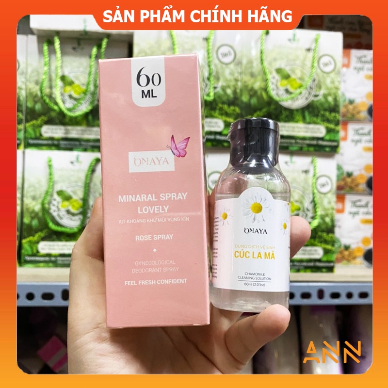 [Chính hãng]  Xịt khoáng khử mùi vùng kính Minaral Spray Lovely ONAYA - Mỹ phẩm Qlady - Hoàng thị