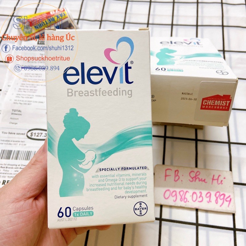 ELEVIT SAU SINH - ELEVIT HEATHY BABY - HEATHY MUM 60 viên/ 2 tháng