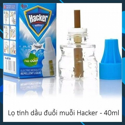 Lọ Tinh Dầu Đuổi Muỗi Hacker 45 ml (dung dịch)[CHUẨN GIÁ TỐT[