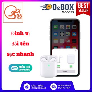 [AIRPOD] Tai Nghe Bluetooth Một Một Airpods 2 Cao Cấp Full Tính Năng - Dùng Được Cho Điện Thoại Chạy Ios Và Android
