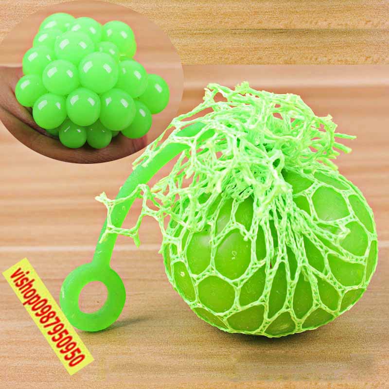 [Trứng Lưới Slime] - Quả Bóng Lưới Slime - Stress Ball - Nho Trút Giận